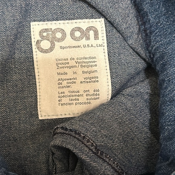 Go On Vintage 90s High Rise Pleated Wide Leg Jeans A25 - Picture 3 of 4